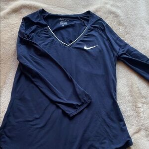 Nike Women's Dark Blue Long Sleeve Tee